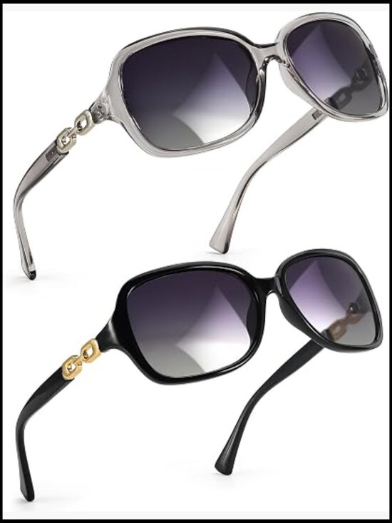 Polarized Sunglasses with UV400 Protection for Women Wraparound Square Shades main image 5